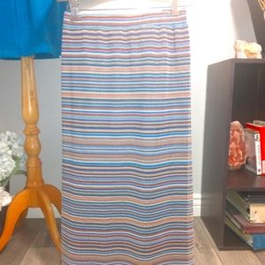 C.J Banks 2 layer striped skirt sz 1X